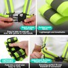 AUOON Reflective Running Vest,Safety Reflective Vest with Adjustable Strap for Running,Cycling, Motorcycle and Walking,Fits over Outdoor Clothing,Breathable Waterproof Lightweight (2 Pack)