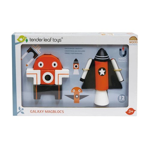 Tender Leaf Toys - Magblocs Magnetic Building Blocks - Multi-Directional Magnets with Storage Bag