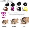 3 Pack Sugar Glider Harness and Leash Set - Adjustable Traction Rope Strap Anti-Biting Chain Rope, Small Animal Training Walking Vest Leash for Sugar Glider Squirrel Hamster Rat Birds Reptile (Purple)