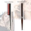 3 Pieces Teasing Comb for Women Include 2 Triple Teasing Comb Rat Tail Combs and Boar Bristle Brushes Comb for Stylist Men Backcombing Slicking Curly Thick Wet Hair