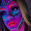 Neon Pigment for Eye Face Body Paint Eyeshadow Blacklight UV-Glow 12 Colors Loose Powder Highly Pigmented Kit