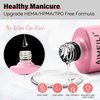 AIMEILI Rubber Base Gel Polish and No Wipe Top Coat Kit Set Soak Off U V LED Clear Gel Nail Polish