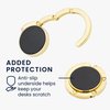 kwmobile Purse Hanger - Set of 2 Purse Hook for Table - Folding Handbag Hanger - Portable Table Bag Holder for Restaurant Bar - Gold