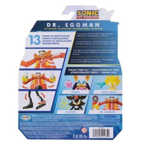 Sonic the Hedgehog 4" Articulated Action Figure Collection (Choose Figure) (Silver)