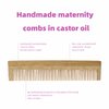 Birthing Comb For Labor Pain Wooden Labor Comb Labor and Delivery Essentials Natural Relief of Pregnancy Contraction Birthing Comb with Castor Oil for Postpartum Gift, Relief Gift for Women