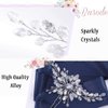 Barode Crystals Bridal Wedding Hair Pins Silver Sparkly Rhinestones Hairpin Bride Hair Accessories for Women and Girlss (Silver)