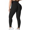 YEOREO Workout Leggings for Women Butt Lifting Tummy Control High Waist Gym Yoga Compression Pants Black XXL