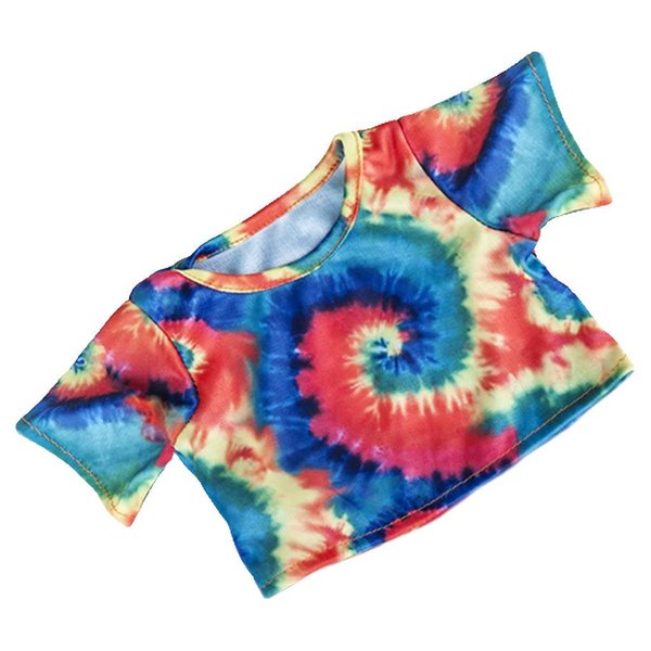 BYO-BFF Stuffed Animals Plush Toy Outfit – Tie Dye T-Shirt 8”