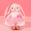 Ruzucoda Ballerina Dolls Plush Bunny Rabbit Soft Toys Ballet Dance Recital Gifts for Girls Pink 15.5 Inches