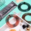Shappy 9 Pieces Stretchy Full Circle Comb Plastic Circular Hair Comb Stretchy Headband Headband Holder for Women Girls 3 Colours