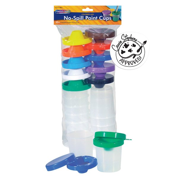 Creativity Street No-Spill Paint Cups, 10 Pack (AC5100)