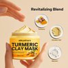 SilkyShark Turmeric Clay Mask (4.23 Oz), Vitamin C Clay Mask with Turmeric, Turmeric Face Mask with Kaolin Clay & Turmeric for Dark Spots, Dull Skin, Skincare Mask for Controlling Oil & Refining Pores
