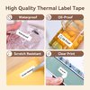 NIIMBOT Direct Thermal Label D11 Label Maker Tape Adapted Label Print Paper Standard Laminated Office Labeling Tape Replacement Pure Color White