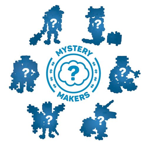 PLUS PLUS - Set of 9 Mystery Makers - Robots & More - Construction Building Stem/Steam Toy, Party Favors, Interlocking Mini Puzzle Blocks for Kids