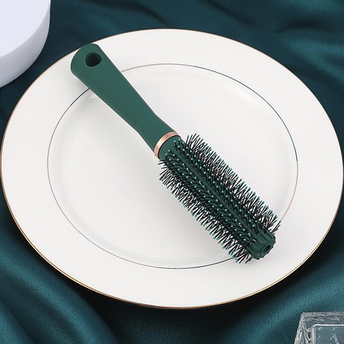 Reazana Styling Brush Anti-Static Detangling Brushes Fast Blow Drying Detangler Hairbrush Nylon Bristle Pins with Ball Tips Fashion Massage Hair Comb for Men and Women Wet or Dry Hair Types - Round