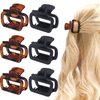 XAJABJW 6 Pack Trendy Small Hair Clips for Women Mom Wife Daughter Girls Girlfriends,Medium Hair Claw Clips for Long Hair,Small Cute Gifts for Female with Thick Hair or Thin Hair
