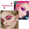 436 Pieces Heart Rhinestone Sticker Gems for Valentine Face Eye Body Makeup, 3D Self-Adhesive Acrylic Crystal Heart Hair Jewels Stickers for Wedding Valentine's Day Decor DIY Craft Decoration Acc