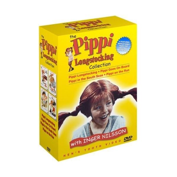 The Pippi Longstocking Collection (Pippi Longstocking / Pippi Goes on Board / Pippi in the South Seas / Pippi on the Run)- - 4 Book set