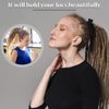 6 Pieces Spiral Lock Hair Tie Dreadlock Accessory Hair Bands Iron Wire Embedded Ponytail Holders Long Dreadlock Hair Tie Spiral Bendable Loc Tie for Women Men Thick Curly Hair(Black, Gray, Brown)