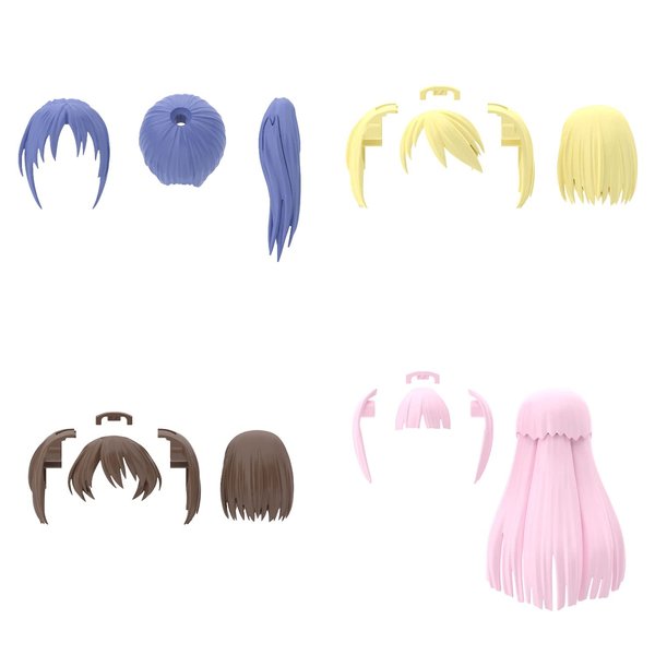 バンダイ(BANDAI) 30MS Optional Hairstyle Parts Vol. 6 (Box) Color Coded Plastic Model