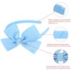 Midi Ribbon Fashion Baby Blue Bow Headband Bowknot Headband Big Bow Grosgrain Ribbon Hair Hoop Headband for Girls Toddlers Girls Kids Party Decor Cosplay Costume Headwear Makeup Handmade Hair Band