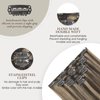 EYEFULL STELL Human Hair Extensions Clip in 18 inch 120g 7PCS Straight Natural Clip ins Real Remy 100% Human Hair Extensions Chocolate Brown To Caramel Blonde Double Weft Thick Layered Clip on Hair