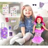 sweet dolly 18 Inch Mermaid Doll Clothes and Accessories Sparkling Doll Suitcase Luggage Travel Play Set for 18 Inch Dolls
