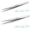 6PCS Precision Tweezers Set, Premium Anti-Static Stainless Steel ESD Tweezers Set Kit for Electronics, Sodlering, Jewelry, Craft, Laboratory Work, DIY