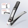 BEZOX Fingernail Clipper - Stylish Nail Cutters for Men and Women, Corta uñas Ingrown Nail Clipper - Travel Nail Trimmer with Tin Case