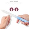 ENCHANTLIVING 4 Pack Glass Nail Files with Case,Crystal Glass Fingernail Files,Double Sided Glass Nail File,Nail Care Nail File,Gifts for Women and Girls,Individual Packaging