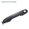 Exterior Door Handle Front Drive Side Compatible with Toyota Camry 2012-2017 Without Keyless Entry,Black