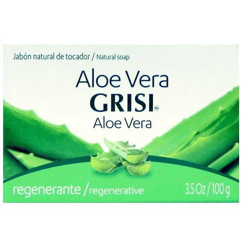 Grisi Aloe Vera Hydrating Soap Bar 3.5 Oz (Pack of 3)