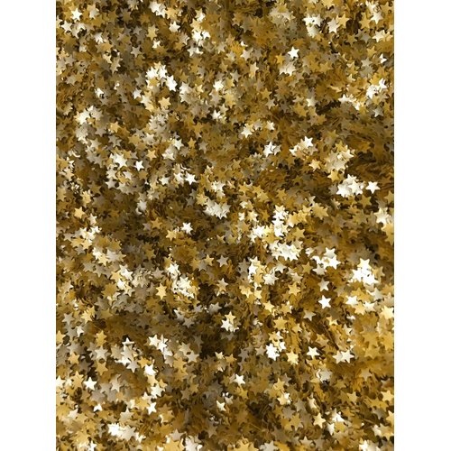 EDIBLE GLITTER GOLD STARS 0.04 Ounce FREE SHIPPING Used cakes, cupcakes,flakes, cookies By OH! SWEET ART