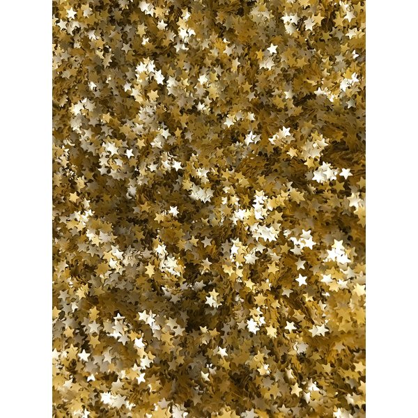 EDIBLE GLITTER GOLD STARS 0.04 Ounce FREE SHIPPING Used cakes, cupcakes,flakes, cookies By OH! SWEET ART