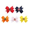 Girl School Hair Bow Back to School Hair Clip Hair Pin School Hair Accessories 2 Pack TSFJ55 (Red)