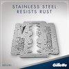 Gillette Double Edge Platinum Safety Razor Blades for Men, Pack of 50 Stainless Steel Refill Blades