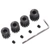 Treehobby 4PCS Metal Steel 32P 5mm Pinion Gear Set 13T 14T 15T 16T with Hex Key for RC Cars(Compatible with 0.8 Metric Pitch)