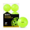 A11N S40 Outdoor Pickleball Balls- USAPA Approved, 6-Pack, Neon Green