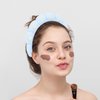 Ondder Pearl Blue Makeup Headband Spa Headband for Washing Face Sponge Face Wash Headband Soft Skin Care Headbands Hair Band Puffy Skincare Headband for Women Facial Make Up Hair Headband Head Bands