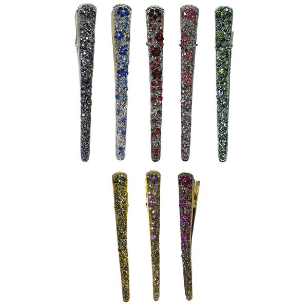 Set of 8 JCGY Alligator Strong Metal Hair Clips Long Duckbill Clips Beakclips for Hair Upstyling for Women Girls NM110-2-8