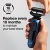 Braun Series 5 53B Electric Shaver Head, Black – Designed for Series 5 and Series 6 shavers (New Generation)