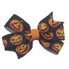 Halloween Pumpkins Fall Hair Bow (Single Layer Headband)