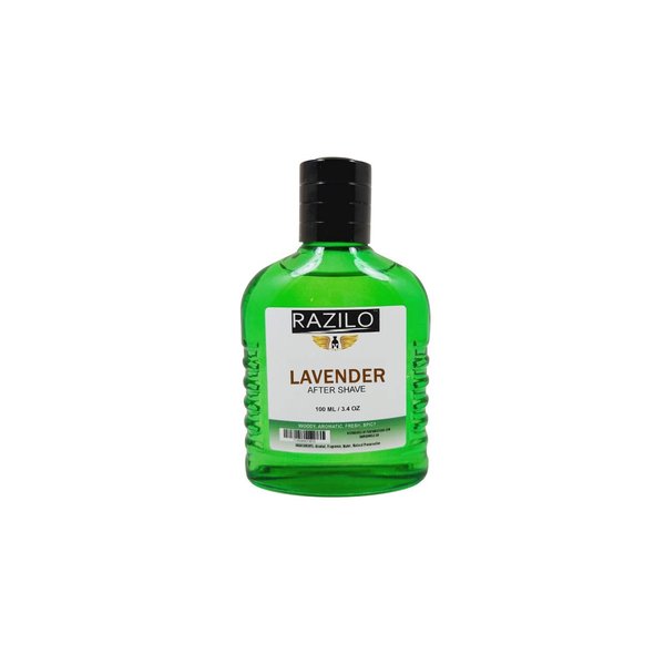 Lavender Aftershave for Men; Splash Glass Bottle 3.4oz / 100ml. (Razilo Lavender)