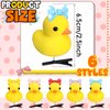 Croknit 12 Pcs Bowknot Yellow Duck Hairpin Set Summer Duck Hair Clips for Adults and Children Kawaii Cartoon Duck Hair Accessories for School Home Party Props
