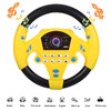 Toyvian 2 Pcs Steering Wheel Toys Plastic Car Musical Steering Wheel Toy Portable Simulated Driving Steering Toys Musical Toys for Toddler Kids