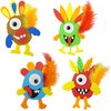 4E's Novelty Monster Turkey Crafts for Kids (12 Pack) Bulk Foam Magnet Craft Kit, Thanksgiving Crafts for Kids 4-8, 3-12, Thanksgiving Activities for Kids