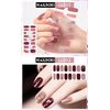 NAILDOKI Nail Stickers 12 Sheets x 16 Pieces Full Wraps Nail Polish Strips, Self-Adhesive Gel Nail Art Decals for Women Girls