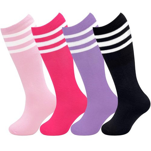 Toddler Soccer Socks Girls Soccer Socks Kids Soccer Socks Youth Soccer Socks Girls Purple Softball Socks for Girls Youth