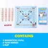 GEEKBEAR YUTNORI Board Game - Korean Board Game YUNNORI- Traditional Korean Folk Game with Yuts - Traditional Korean Family Game with Woodsticks - Korea YUT Nori Game