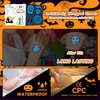 EMOME 204 Sheets Glows Halloween Tattoos, Individually wrapped Temporary Tattoos for Kids Halloween Party Favors Games, Blue Face Tattoos for Halloween Goodie Candy Treat Bags